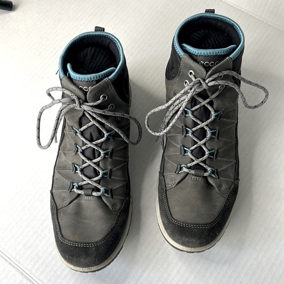 ECCO Yak Gore-Tex Women’s Size EU 41 Gray Lace-Up Hiking Boots - Picture 2 of 11